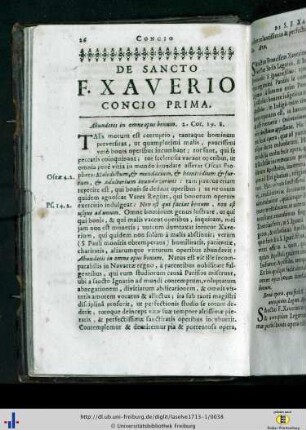 De Sancto F. Xaverio