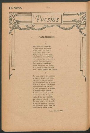 Poesías : Canciones
