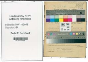 Entnazifizierung Bernhard Burhoff , geb. 23.07.1892 (Vertreter)