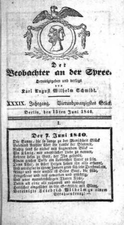 24. Stueck, 15. Juni 1840