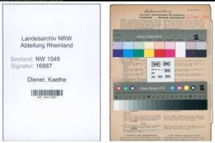 Entnazifizierung Kaethe Diener , geb. 14.04.1903 ()