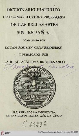 Band 4: Diccionario historico de los mas ilustres profesores de las bellas artes en Expana: P - S