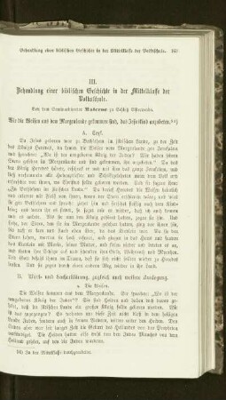 Behandlung einer biblischen Geschichte in der Mittelklasse der Volksschule : wie die Weisen aus dem Morgenlande gekommen sind, das Jesuskind anzubeten