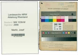 Entnazifizierung Josef Martin , geb. 20.12.1899 (Studienrat)