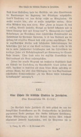 307-313 Eine Schule für biblische Studien in Jerusalem