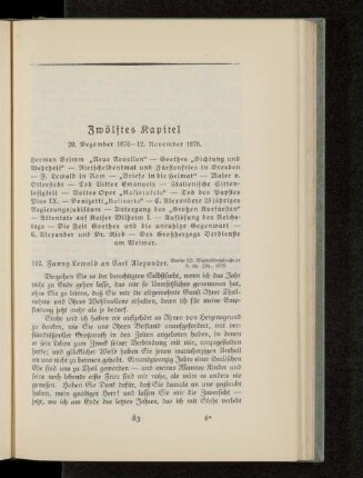 Zwölftes Kapitel 29. Dezember 1876-12. November 1878.