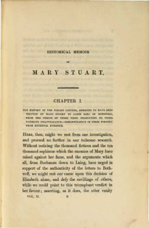 Memoirs of Mary Stuart, Queen of Scotland : In two volumes, 2