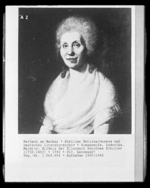Bildnis der Elisabeth Dorothea Schiller (1732-1802)