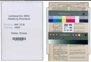 Entnazifizierung Emma Kisker , geb. 04.08.1878 ()