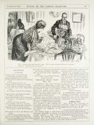 Wife. "Grand news this morning, dear. We've taken several thousand prisoners." Pessimist. "They're sure to escape."