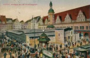 Leipzig: Marktplatz mit der Ausstellungshalle