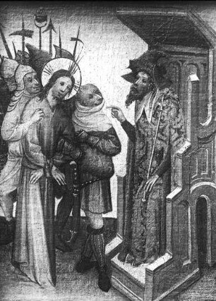 Köln, Leidensgeschichte Christi: Christus vor Pilatus, Wallraf-Richartz-Museum, aus Slg. Schnütgen, kölnisch