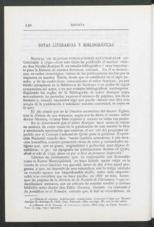 Notas literarias y bibliográficas