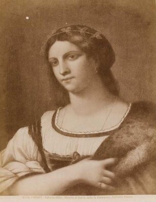 Firenze - Galleria Uffizi: Ritratto di donna detta la Fornarina, Raffaello Sanzio