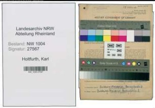 Entnazifizierung Karl Holtfurth , geb. 16.04.1896 (Schreiner)