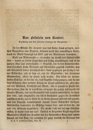 E. T. A. Hoffmann's ausgewählte Novellen, 2