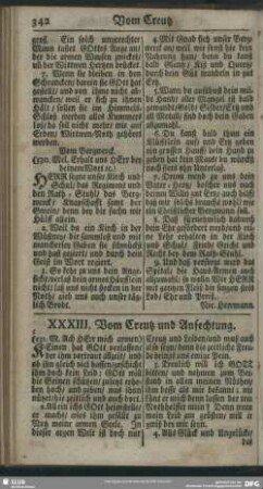 XXXIII. Vom Creutz und Anfechtung