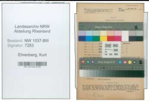 Entnazifizierung Kurt Ehrenberg , geb. 24.10.1895 (Jusrist)