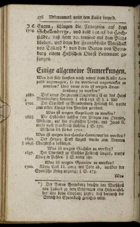 Einige allgemeine Anmerkungen.