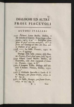 19-27, Dialoghi ed altre Prose Piacevoli