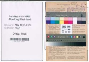 Entnazifizierung Theo Ontyd , geb. 22.10.1904 (Elektriker)