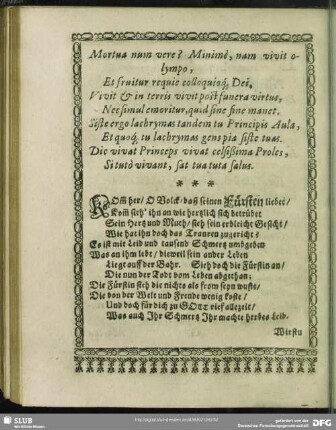 Kom[m] her, O Volck daß seinen Fürsten liebet ...