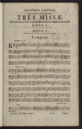 1-7, Tympani. Tres Missae