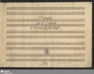 1. Sonata per il Cembalo [A-Dur]