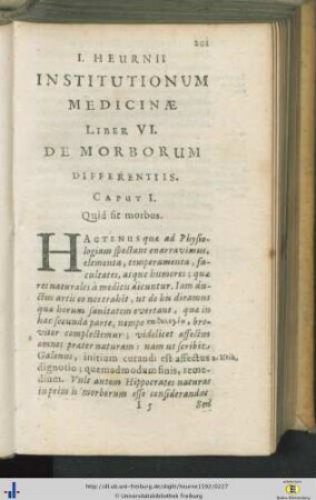 Liber VI. De morborum differentiis.