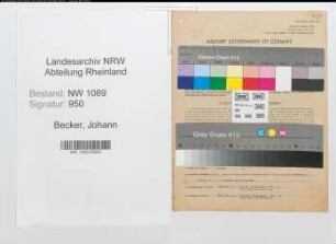 Entnazifizierung Johann Becker , geb. 05.11.1922 (Kriminalbeamter)