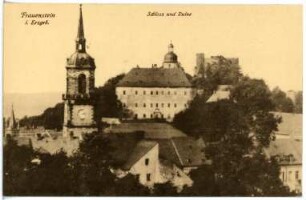 Frauenstein. Kirche, Schloss und Burgruine