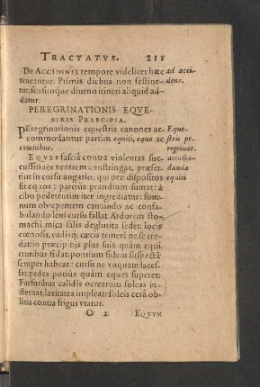Peregrinationis Equestris Praecepta.