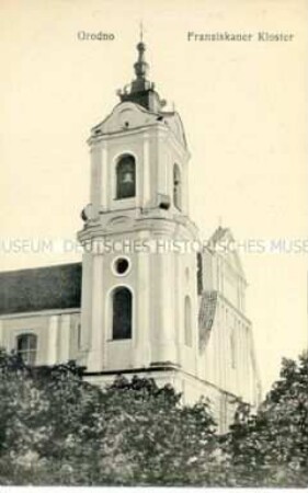 Das Franziskanerkloster in der russisch-polnischen Stadt Grodno