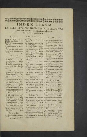 Index Legum