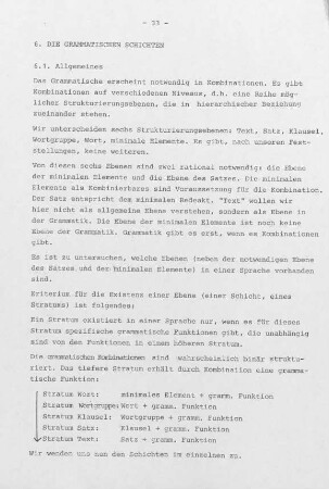 33-36, 6. Die grammatischen Schichten
