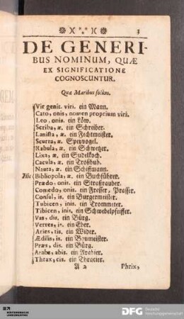 De generibus nominum, quae ex signficatione cognoscuntur.