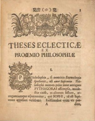 Ex proœmio philosophiæ.