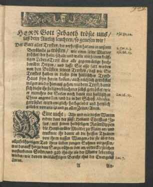 Herr Gott Zebaoth tröste uns/ [...]
