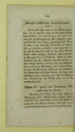 Philipp IV. geraeth mit Bonifacius VIII. aufs neue in Streit