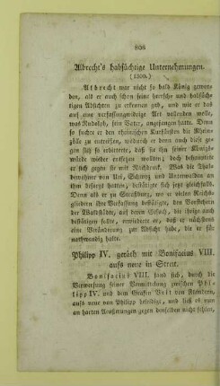 Philipp IV. geraeth mit Bonifacius VIII. aufs neue in Streit