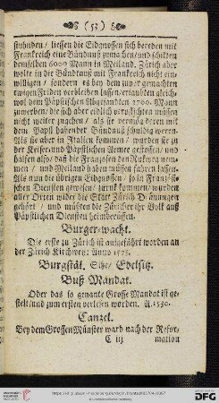 [Canzel - Creuz = Kirchen]
