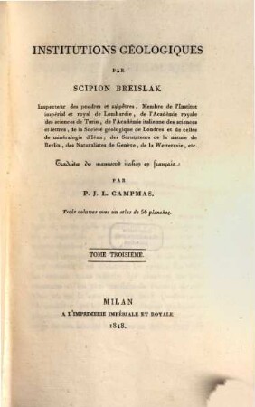 Institutions géologiques, 3