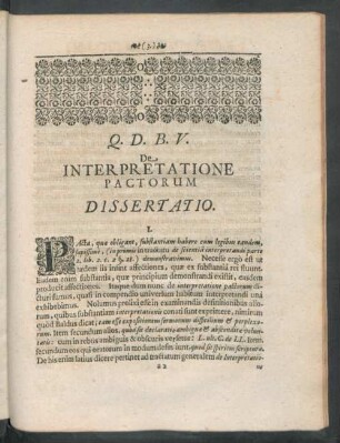 De Interpretatione Pactorum Dissertatio.