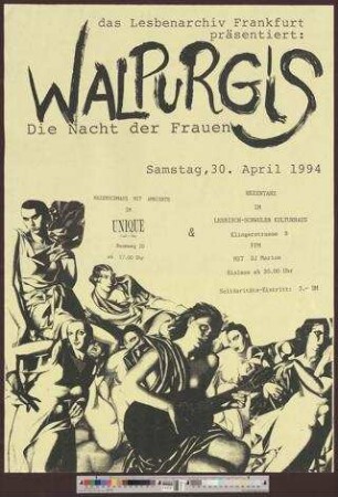 Das Lesbenarchiv Frankfurt präsentiert: Walpurgis - Die Nacht der Frauen