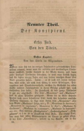 Neunter Theil. Der Konzipient