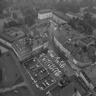Marktplatz von Weimar : Blickrichtung Südosten