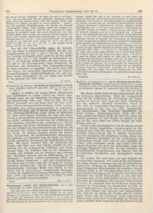 382-383 [Rezension] Molitor, Raphael , Aus der Rechtsgeschichte Benediktinischer Verbände. Bd. 1: Unionsversuche im 19. Jahrhundert. Die Leonische Konförderation aller Kongregationen der Benediktiner