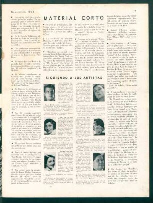 Material corto - Siguiendo a los artistas