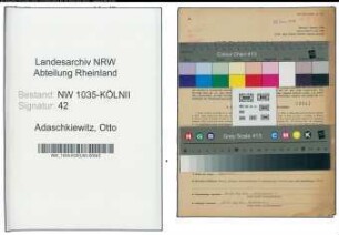 Entnazifizierung Otto Adaschkiewitz , geb. 21.02.1894 ()