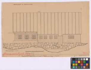 Pommerndorf (Riesengebirge): Bauernhaus. [Haupthaus] (Seiten-Ansicht)